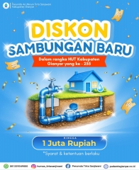 DISKON PEMASANGAN SAMBUNGAN BARU DALAM RANGKA MENYAMBUT HUT KOTA GIANYAR KE - 255 TAHUN